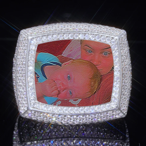 3D CUSTOM PICTURE ICED RING