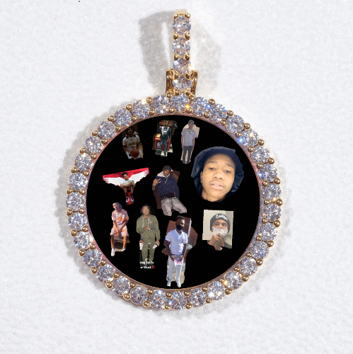3D CIRCLE CUSTOM PICTURE PENDANT SMALL SIZE