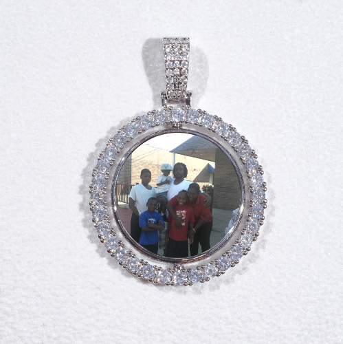 3D Spinning 2-Faced Custom Picture Pendant