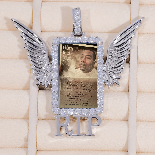 RIP WING 3D CUSTOM PICTURE PENDANT