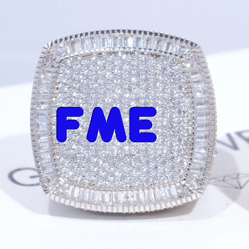 CUSTOM LETTER 3D ICED RING