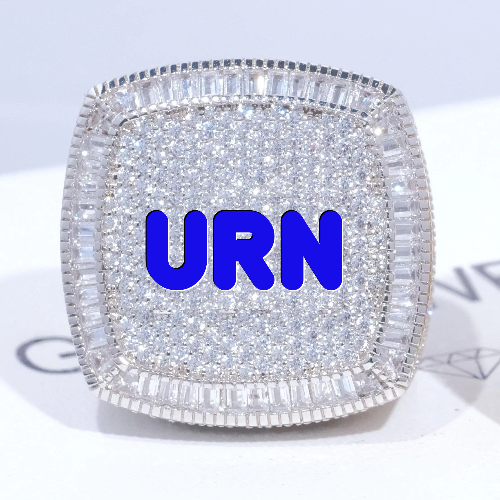 CUSTOM LETTER 3D ICED RING