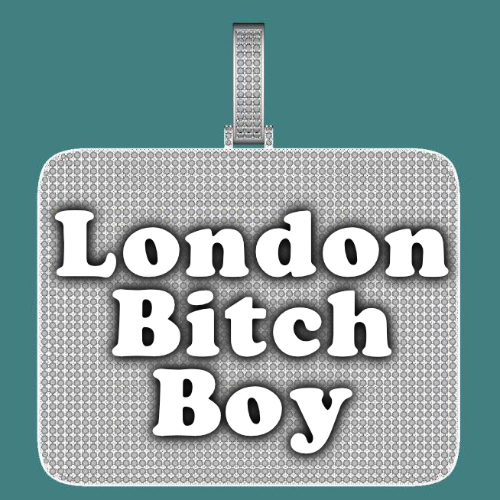 CUSTOM LETTER NECKLACE 3D BIG SQUARE