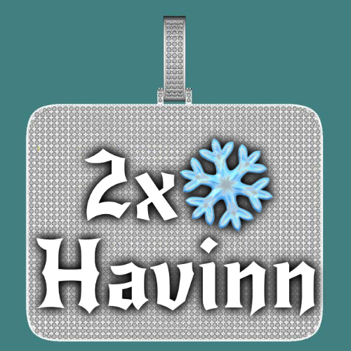 CUSTOM LETTER NECKLACE 3D BIG SQUARE