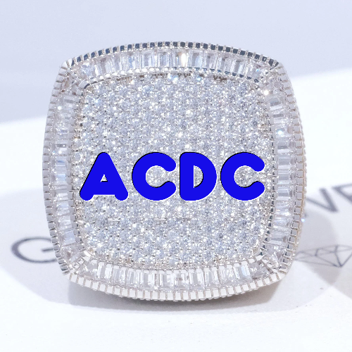 CUSTOM LETTER 3D ICED RING