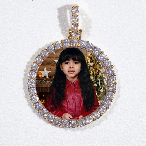 3D CIRCLE CUSTOM PICTURE PENDANT SMALL SIZE