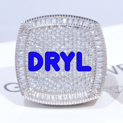 CUSTOM LETTER 3D ICED RING