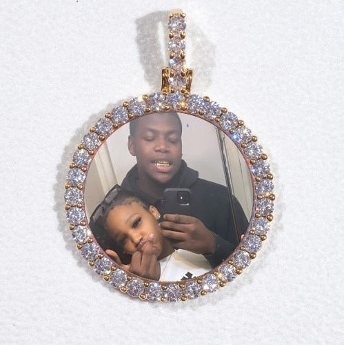 3D CIRCLE CUSTOM PICTURE PENDANT SMALL SIZE