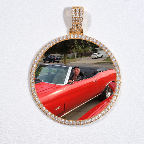 MEDIUM 3D CIRCLE CUSTOM PICTURE PENDANT