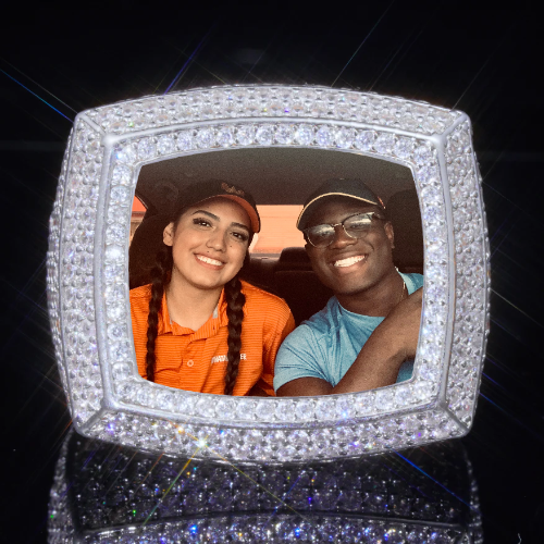 3D CUSTOM PICTURE ICED RING