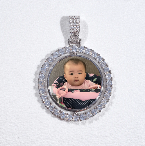 3D Spinning 2-Faced Custom Picture Pendant