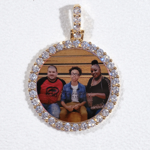 3D CIRCLE CUSTOM PICTURE PENDANT SMALL SIZE