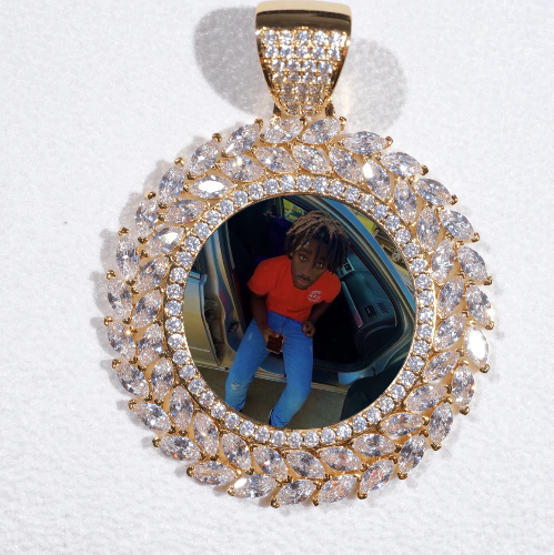 Large 3D Wheat Ear Custom Picture Pendant