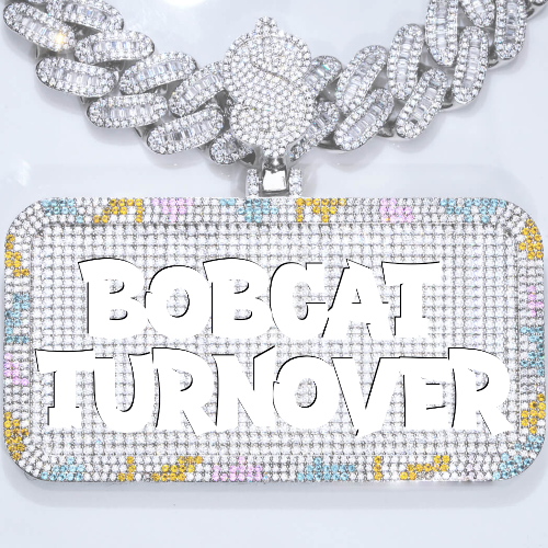 CUSTOM LETTER NECKLACE 3D COLORFUL SQUARE
