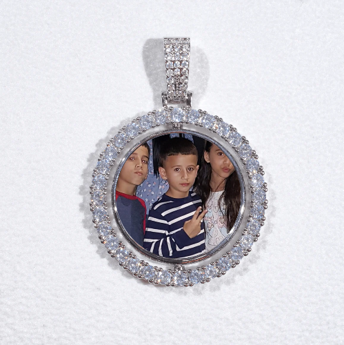 3D Spinning 2-Faced Custom Picture Pendant