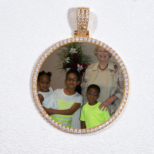 MEDIUM 3D CIRCLE CUSTOM PICTURE PENDANT