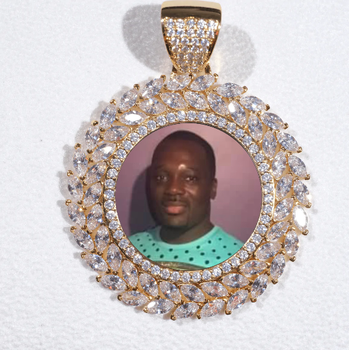Large 3D Wheat Ear Custom Picture Pendant
