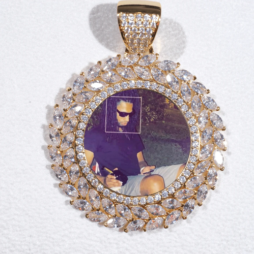 Large 3D Wheat Ear Custom Picture Pendant