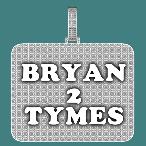 CUSTOM LETTER NECKLACE 3D BIG SQUARE