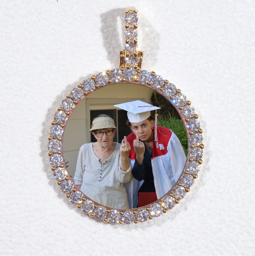 3D CIRCLE CUSTOM PICTURE PENDANT SMALL SIZE