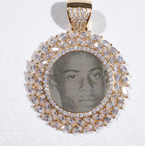 Large 3D Wheat Ear Custom Picture Pendant