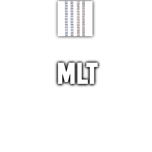 Custom Letters Baguette Two Layer Necklace