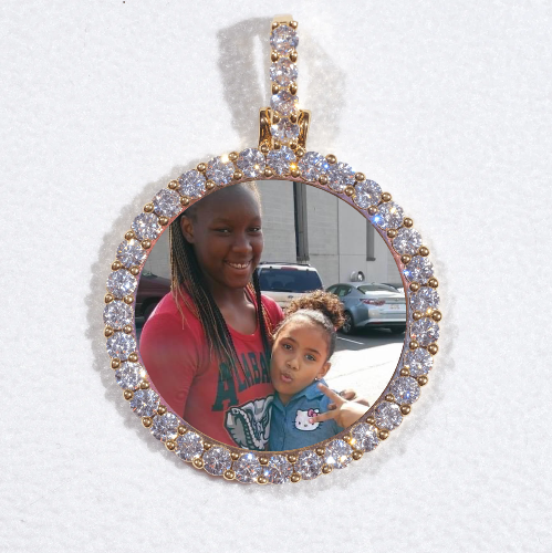 3D CIRCLE CUSTOM PICTURE PENDANT SMALL SIZE