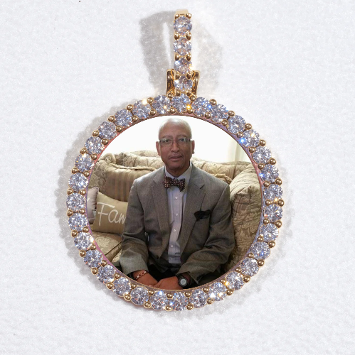 3D CIRCLE CUSTOM PICTURE PENDANT SMALL SIZE