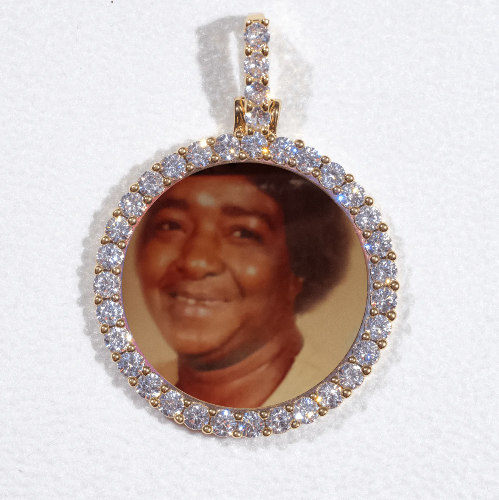 3D CIRCLE CUSTOM PICTURE PENDANT SMALL SIZE