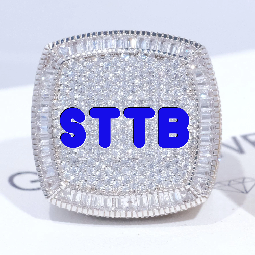 CUSTOM LETTER 3D ICED RING