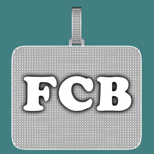 CUSTOM LETTER NECKLACE 3D BIG SQUARE