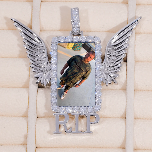 RIP WING 3D CUSTOM PICTURE PENDANT