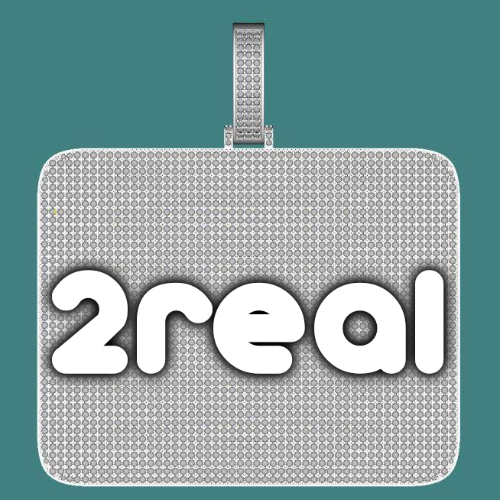CUSTOM LETTER NECKLACE 3D BIG SQUARE