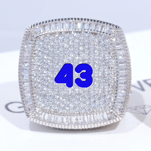 CUSTOM LETTER 3D ICED RING