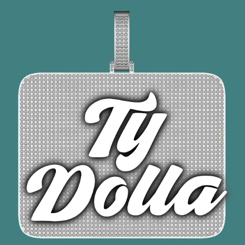 CUSTOM LETTER NECKLACE 3D BIG SQUARE