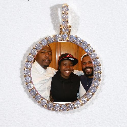 3D CIRCLE CUSTOM PICTURE PENDANT SMALL SIZE