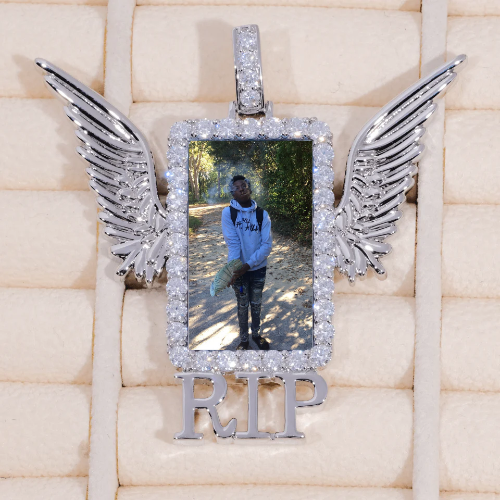 RIP WING 3D CUSTOM PICTURE PENDANT