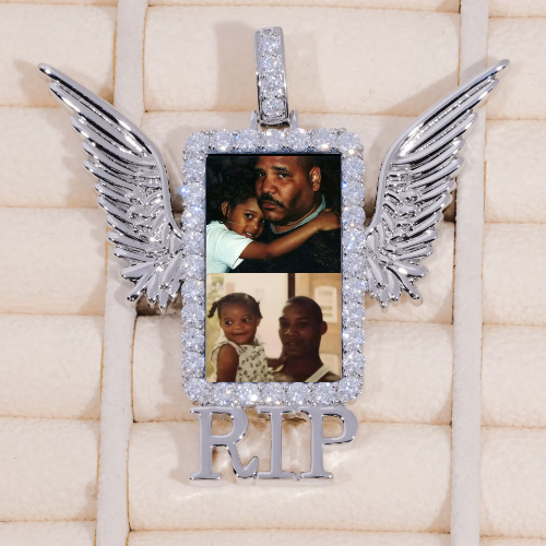 RIP WING 3D CUSTOM PICTURE PENDANT