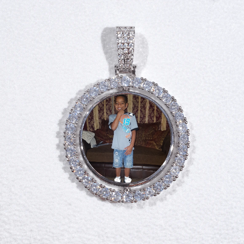 3D Spinning 2-Faced Custom Picture Pendant