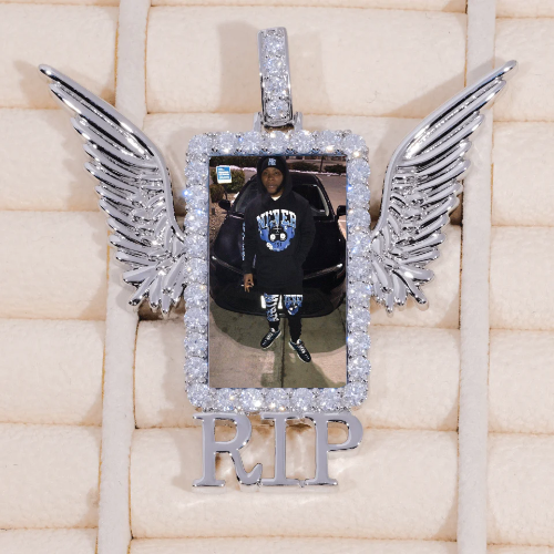 RIP WING 3D CUSTOM PICTURE PENDANT