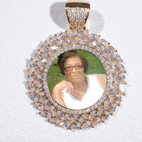 Large 3D Wheat Ear Custom Picture Pendant