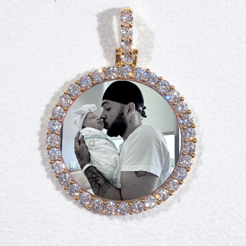 3D CIRCLE CUSTOM PICTURE PENDANT SMALL SIZE