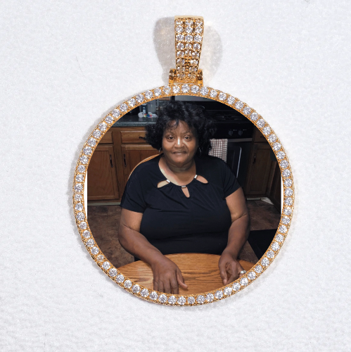 MEDIUM 3D CIRCLE CUSTOM PICTURE PENDANT
