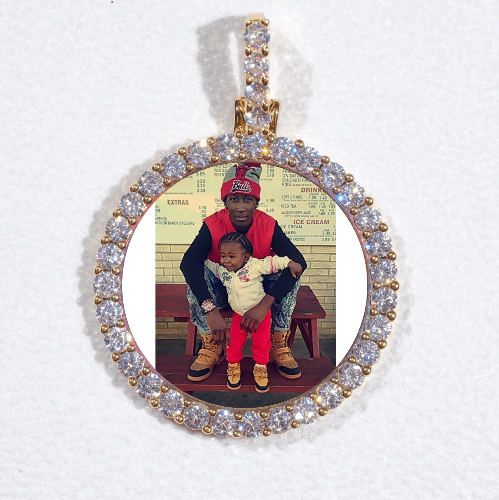3D CIRCLE CUSTOM PICTURE PENDANT SMALL SIZE