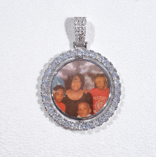3D Spinning 2-Faced Custom Picture Pendant