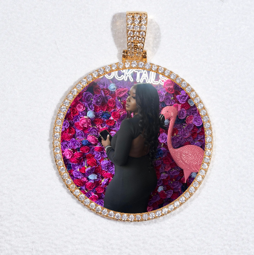 MEDIUM 3D CIRCLE CUSTOM PICTURE PENDANT