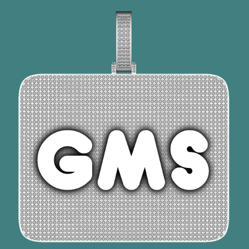 CUSTOM LETTER NECKLACE 3D BIG SQUARE