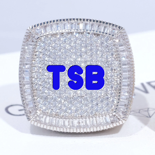 CUSTOM LETTER 3D ICED RING