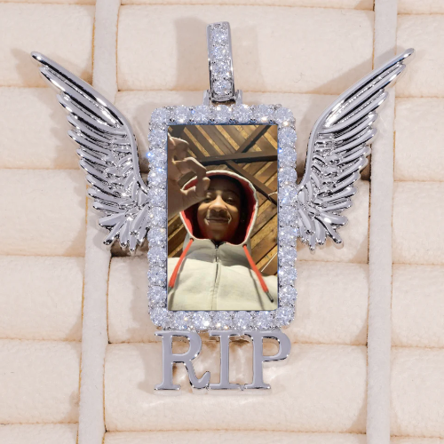 RIP WING 3D CUSTOM PICTURE PENDANT