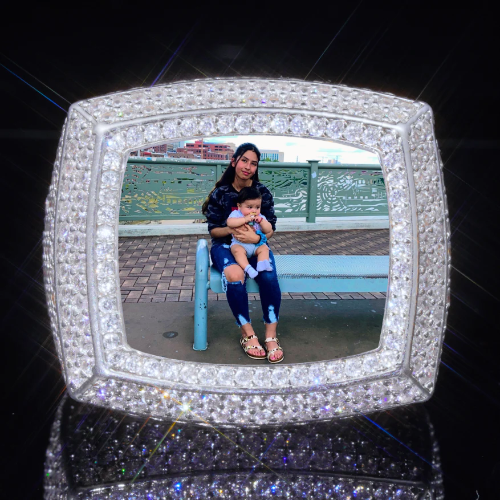 3D CUSTOM PICTURE ICED RING
